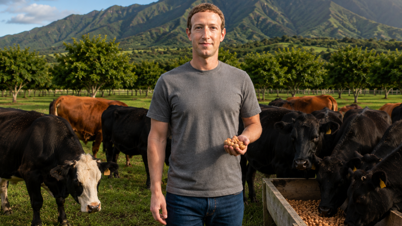 After building a tech empire, Mark Zuckerberg is feeding his cows beer and macadamia nuts, and the goal is to create world’s highest-quality beef