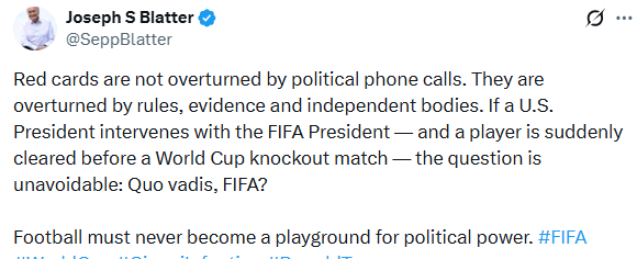Joseph Blatter post