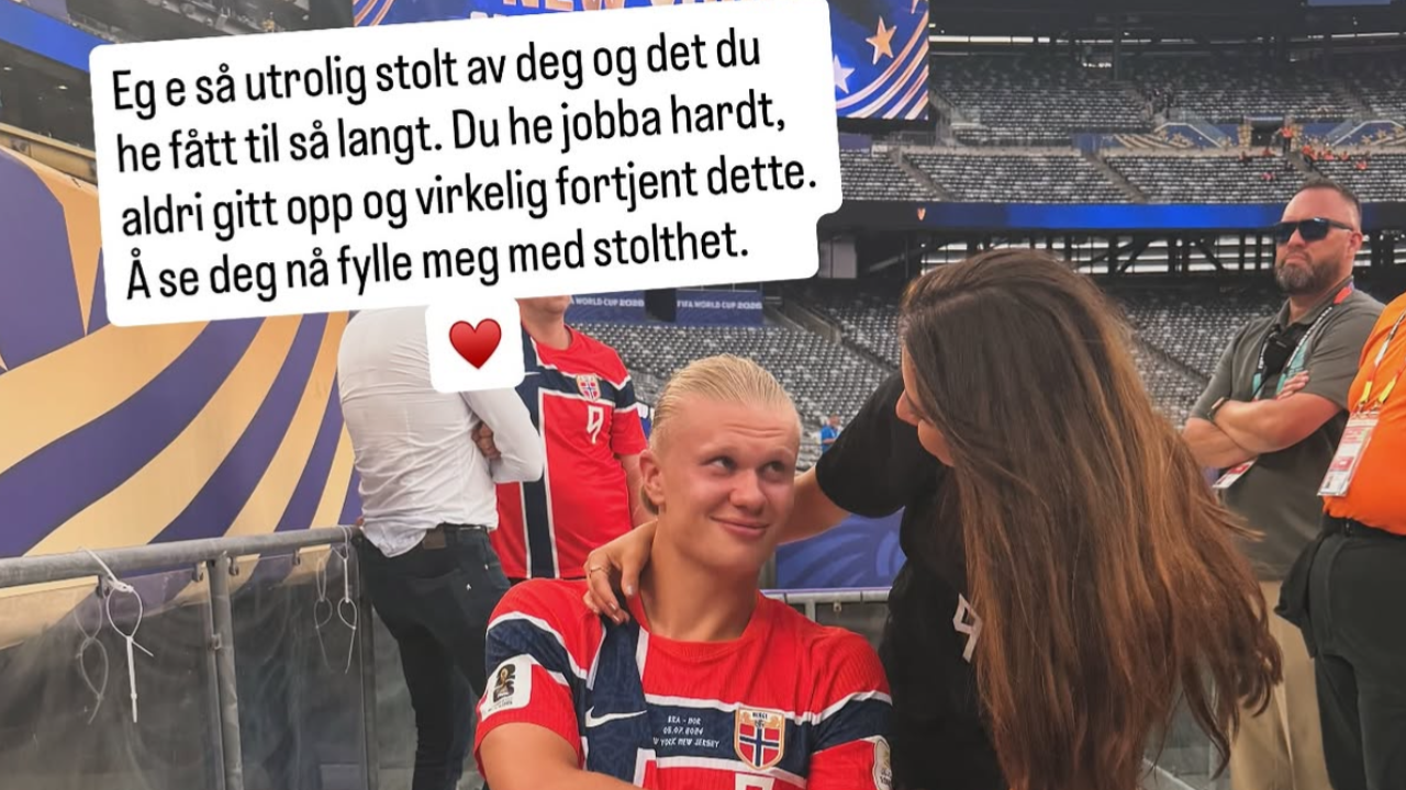 Erling Haaland’s girlfriend Isabel Haugseng Johansen shares romantic