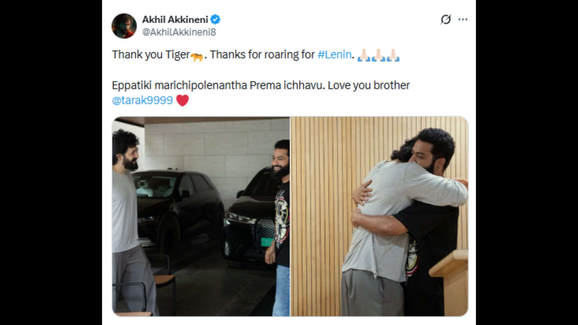 Akhil Akkineni X post