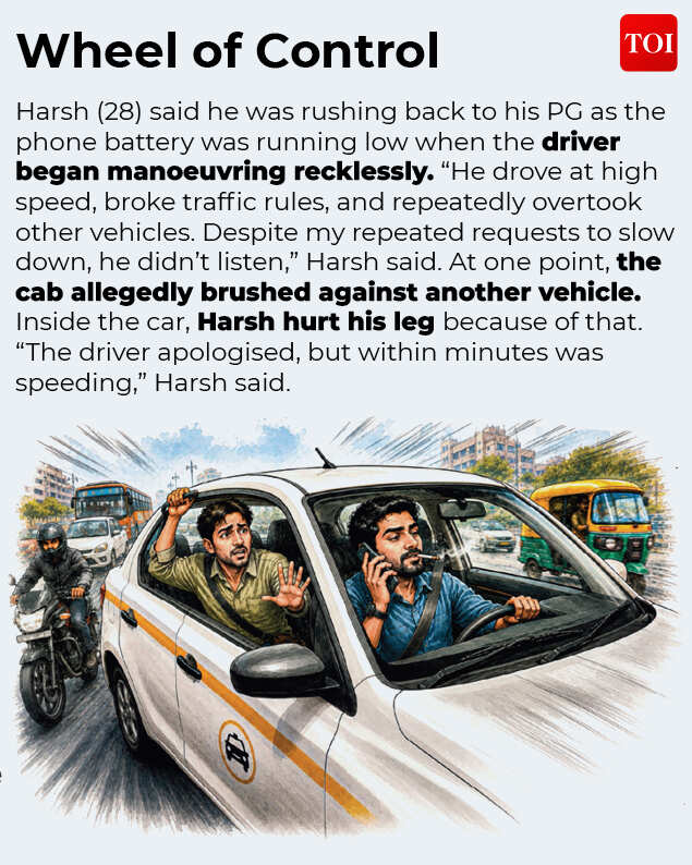 Cab ride in Delhi