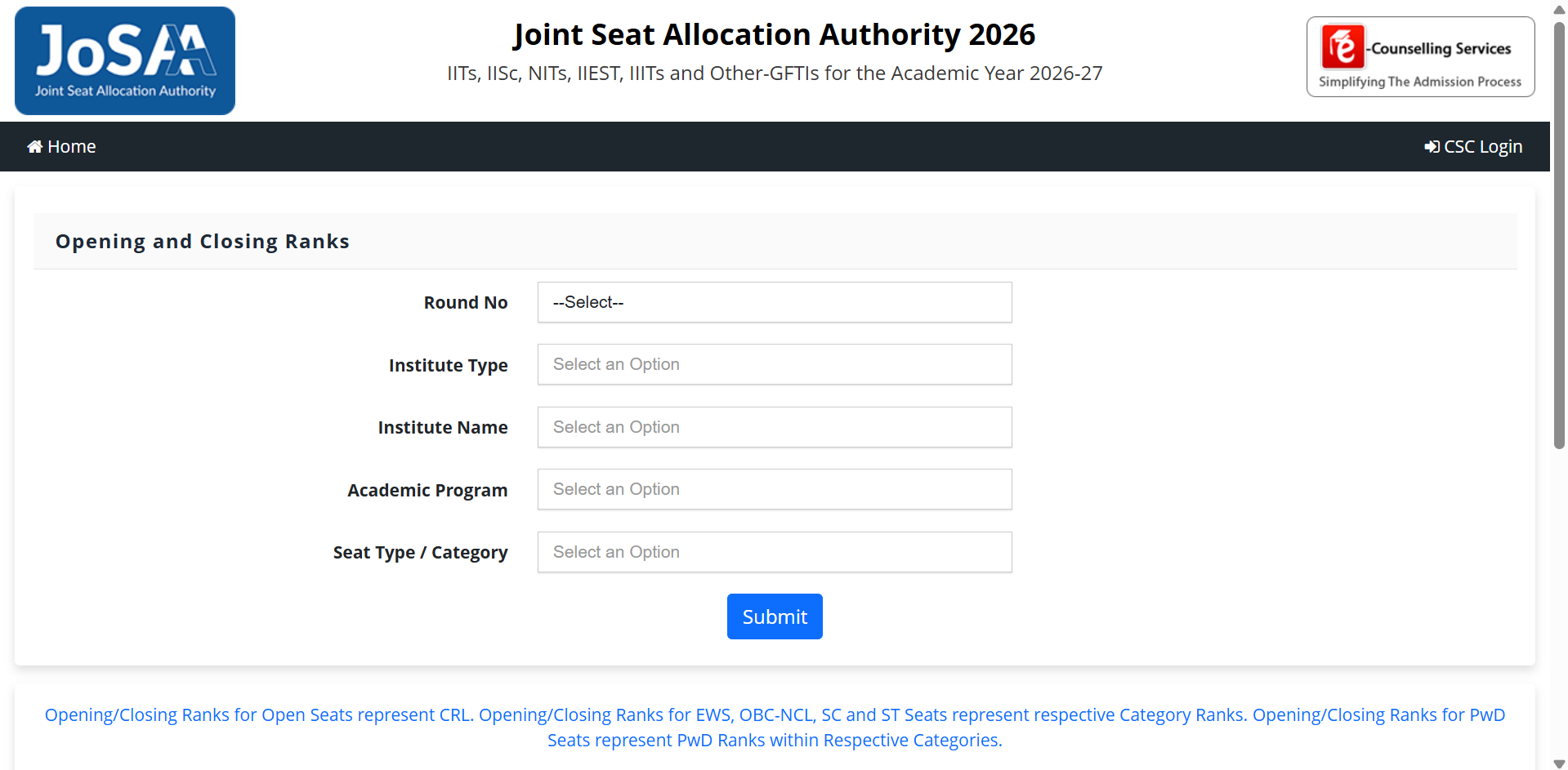 JoSAA Round 3 cutoff 2026 released at josaa.nic.in; here's how to check