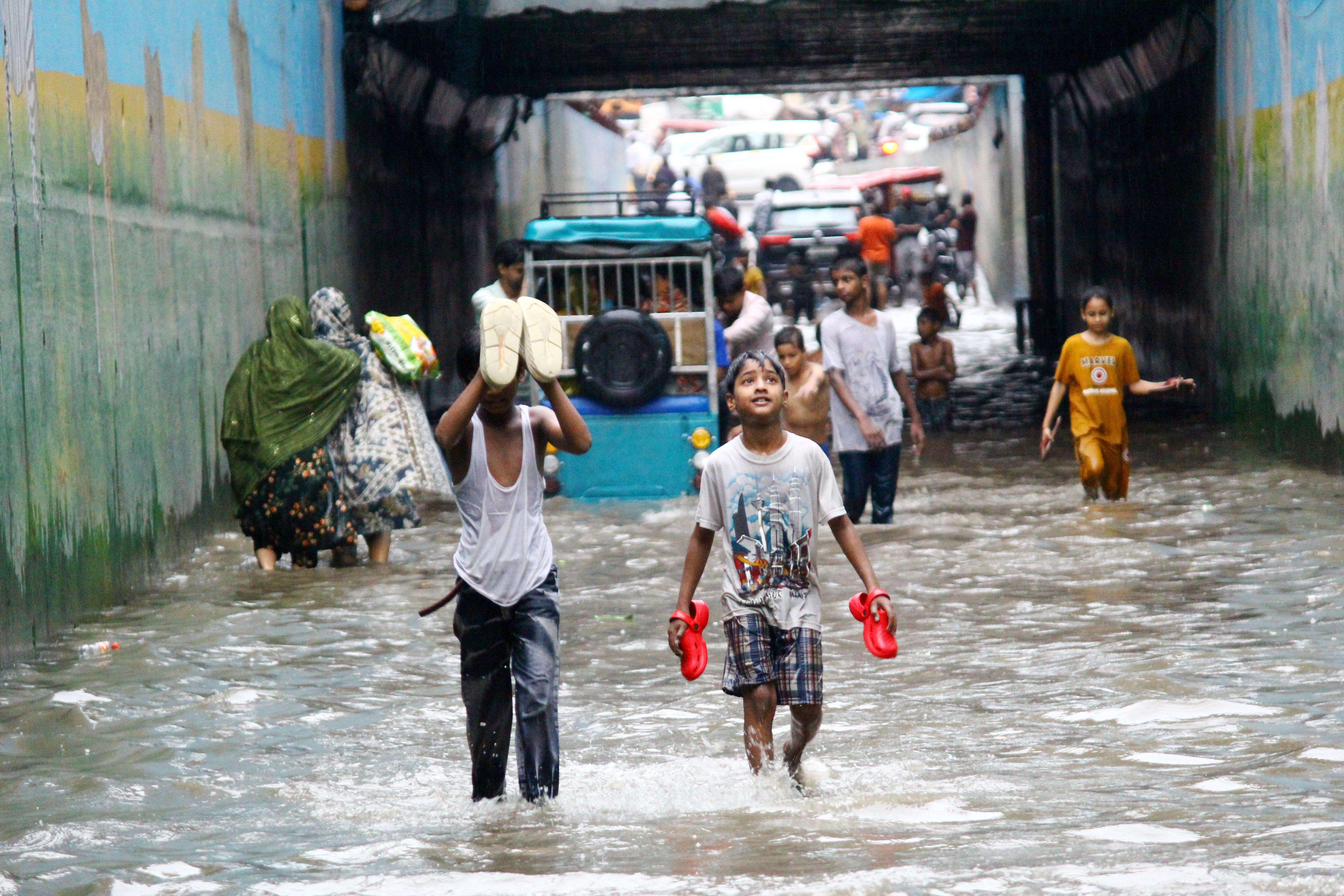 Waterlogging Gaushala Underpass Ghaziabad.JPG