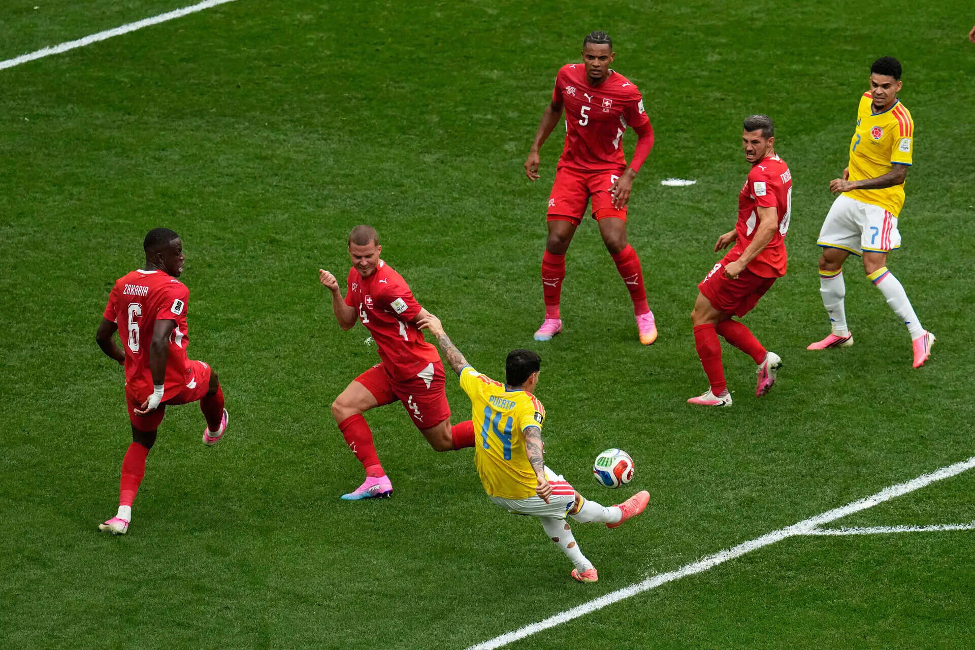 Colombia Switzerland WCup Soccer