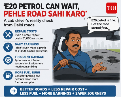 Cab driver's reality check from Delhi roads. Cab driver's reality check from Delhi roads.