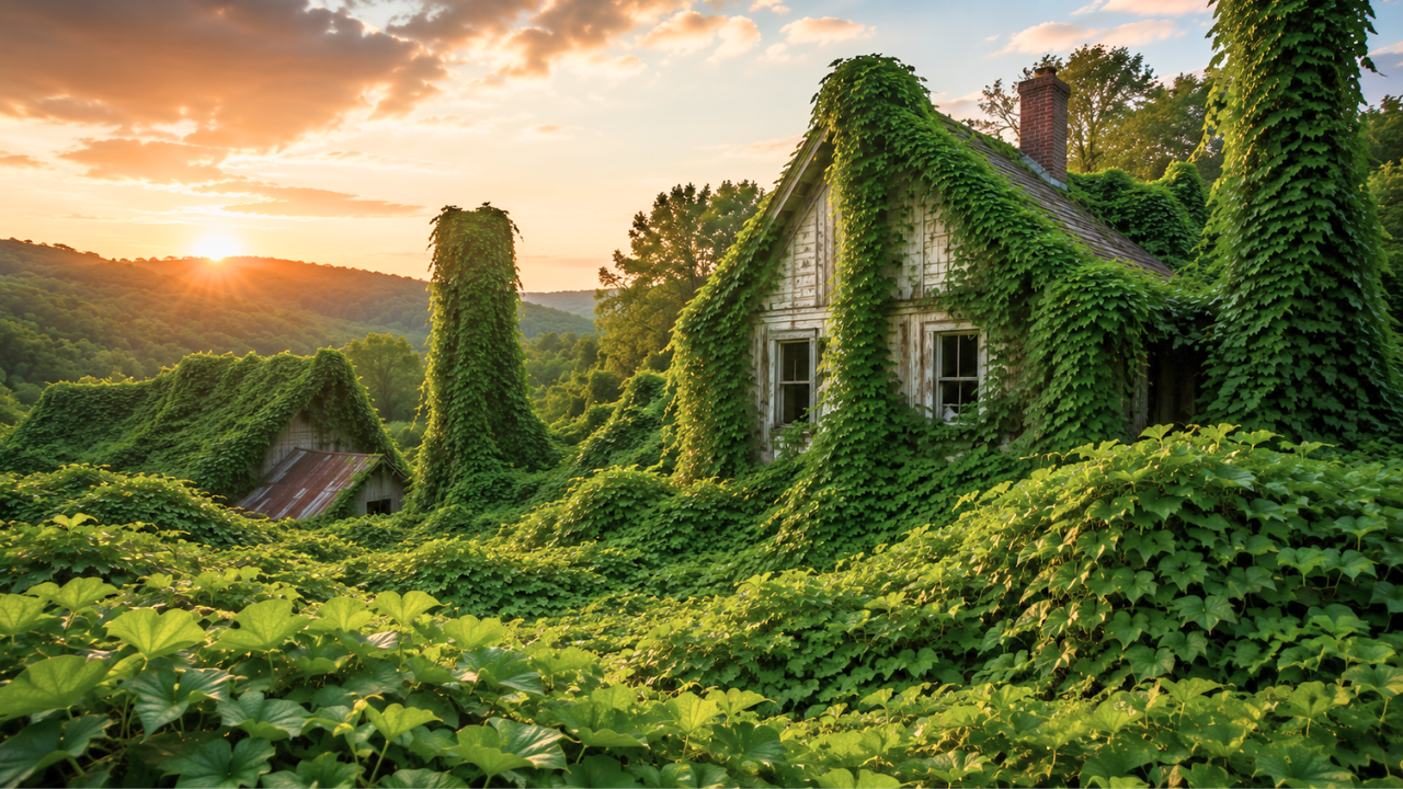 Kudzu was planted across the US South in the 1930s to fight soil erosion, but later it became the vine that ‘ate the South’ sprawling across roadsides and abandoned land