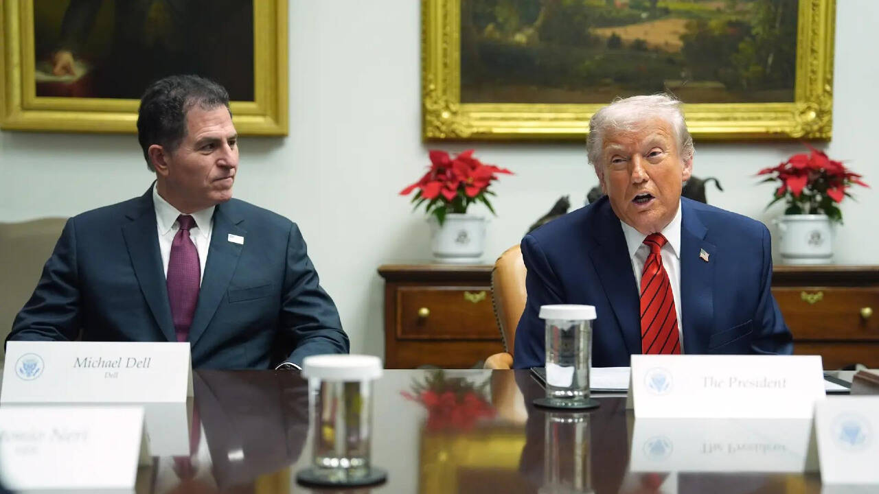 Dell CEO Trump's funny conversation caught on mic: 'Sir, we don't have a helicopter'