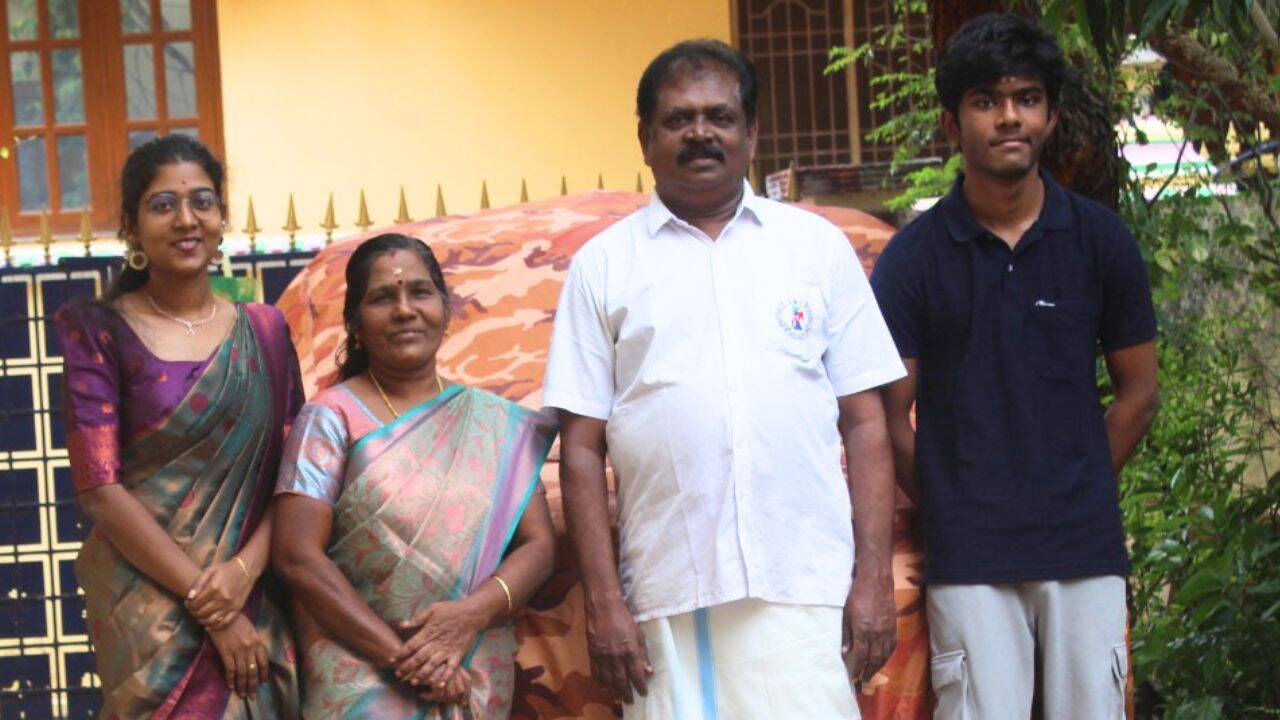 Aswath S with his family