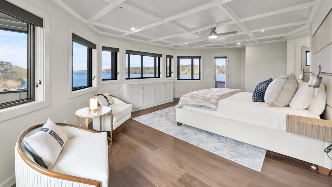 Man built a $15 million solar-powered floating mansion with a swimming pool, five king suites and a rooftop covered in solar panels