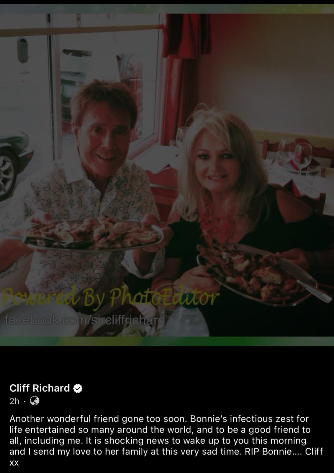 Sir Cliff Richard's post