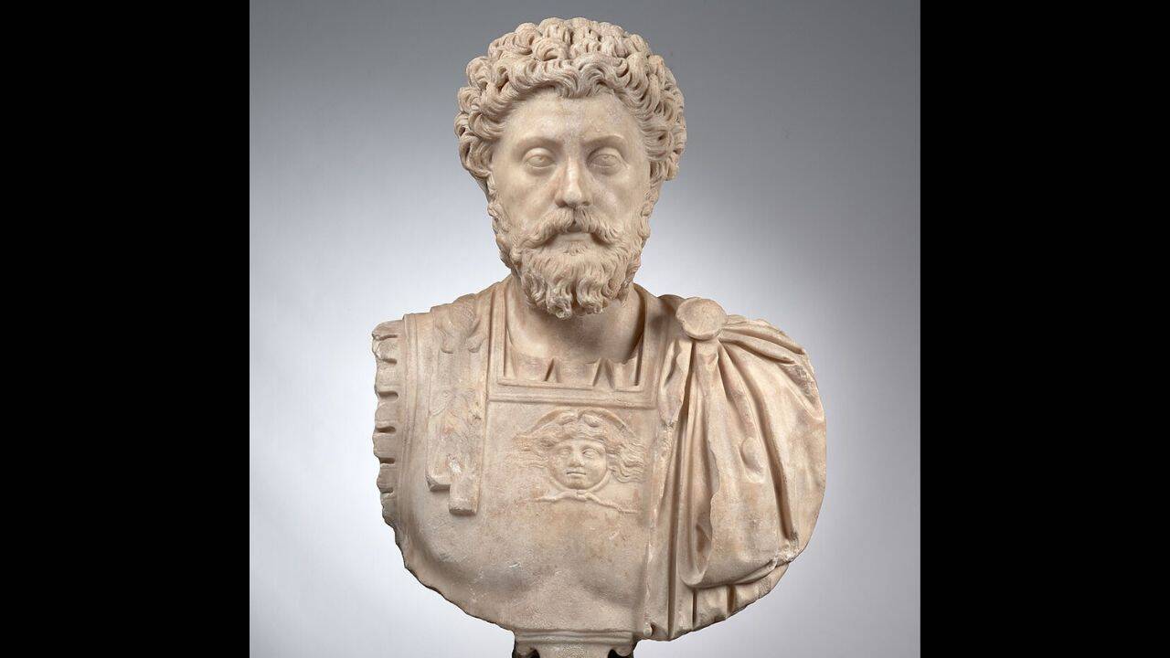 Quote of the day by Marcus Aurelius: “The happiness of your life depends upon…” – a timeless reminder that a peaceful mind shapes a happier life