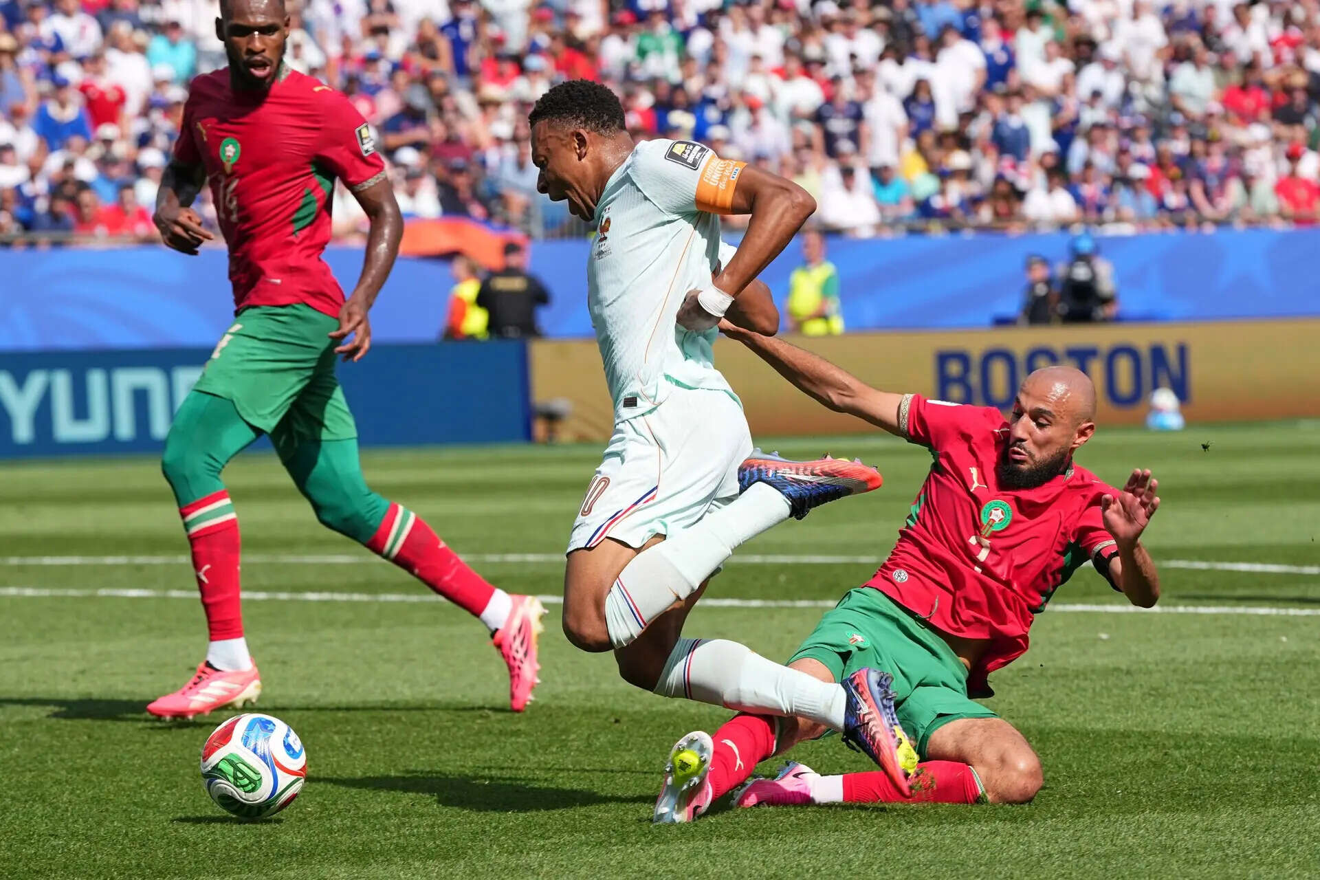 World Cup quarterfinals kick off with France vs Morocco, in photos