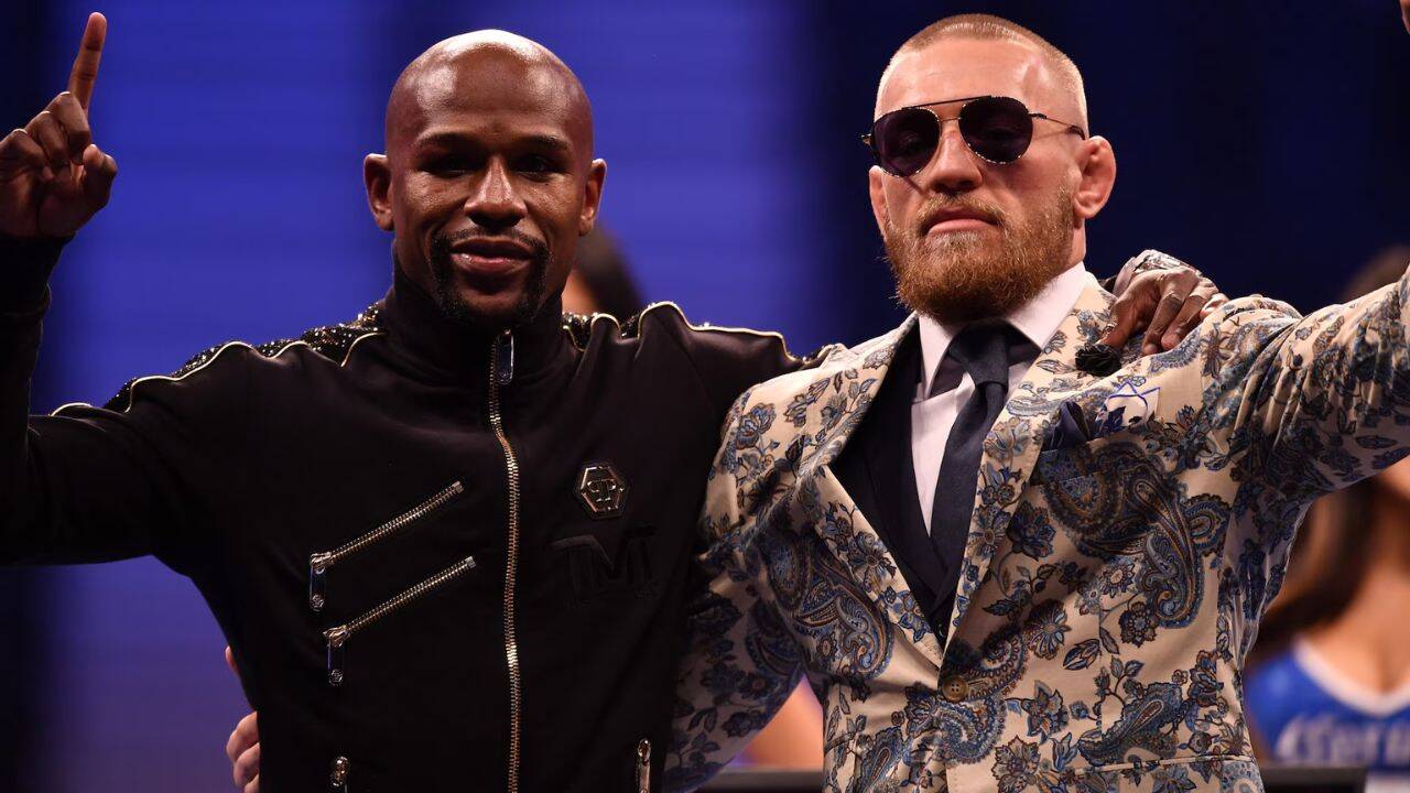 Jeff Bottari/Zuffa LLC/Zuffa LLC via Getty Images Floyd Mayweather and Conor McGregor