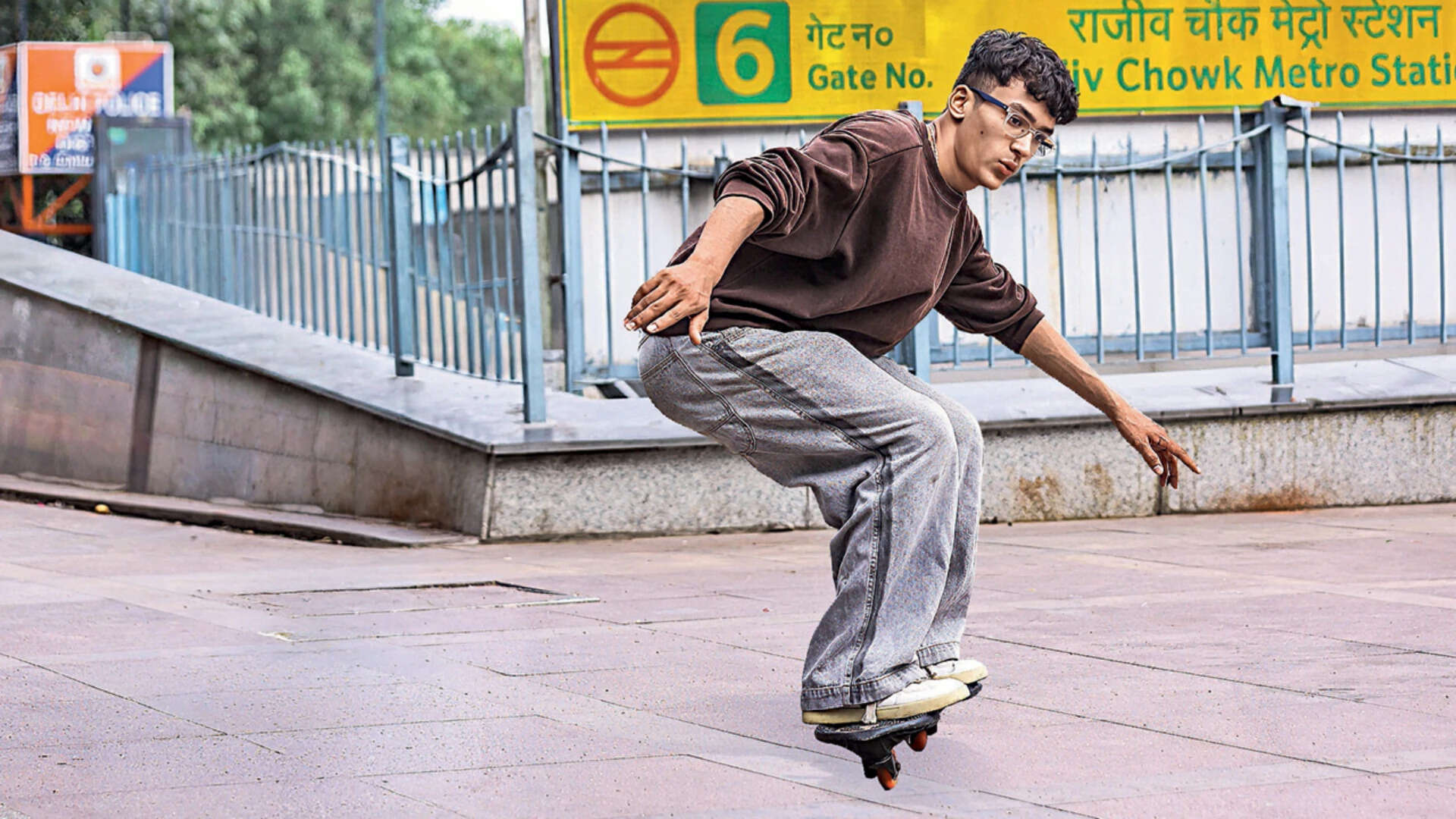 Skateboarders in Delhi