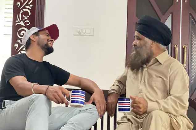 Prabhsimran Singh and his father Sardar Surjit Singh