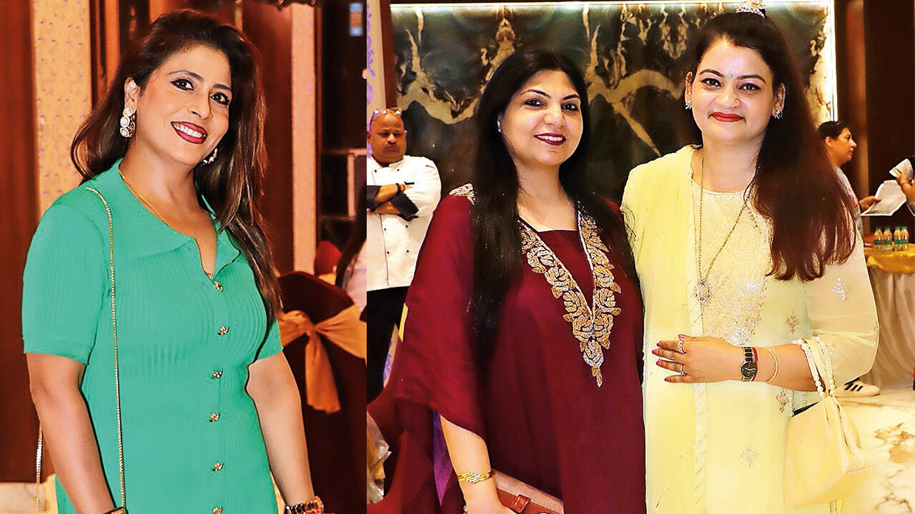 (L) Pooja Jaiswal (R) Ruhi Dewan and Manju Singh