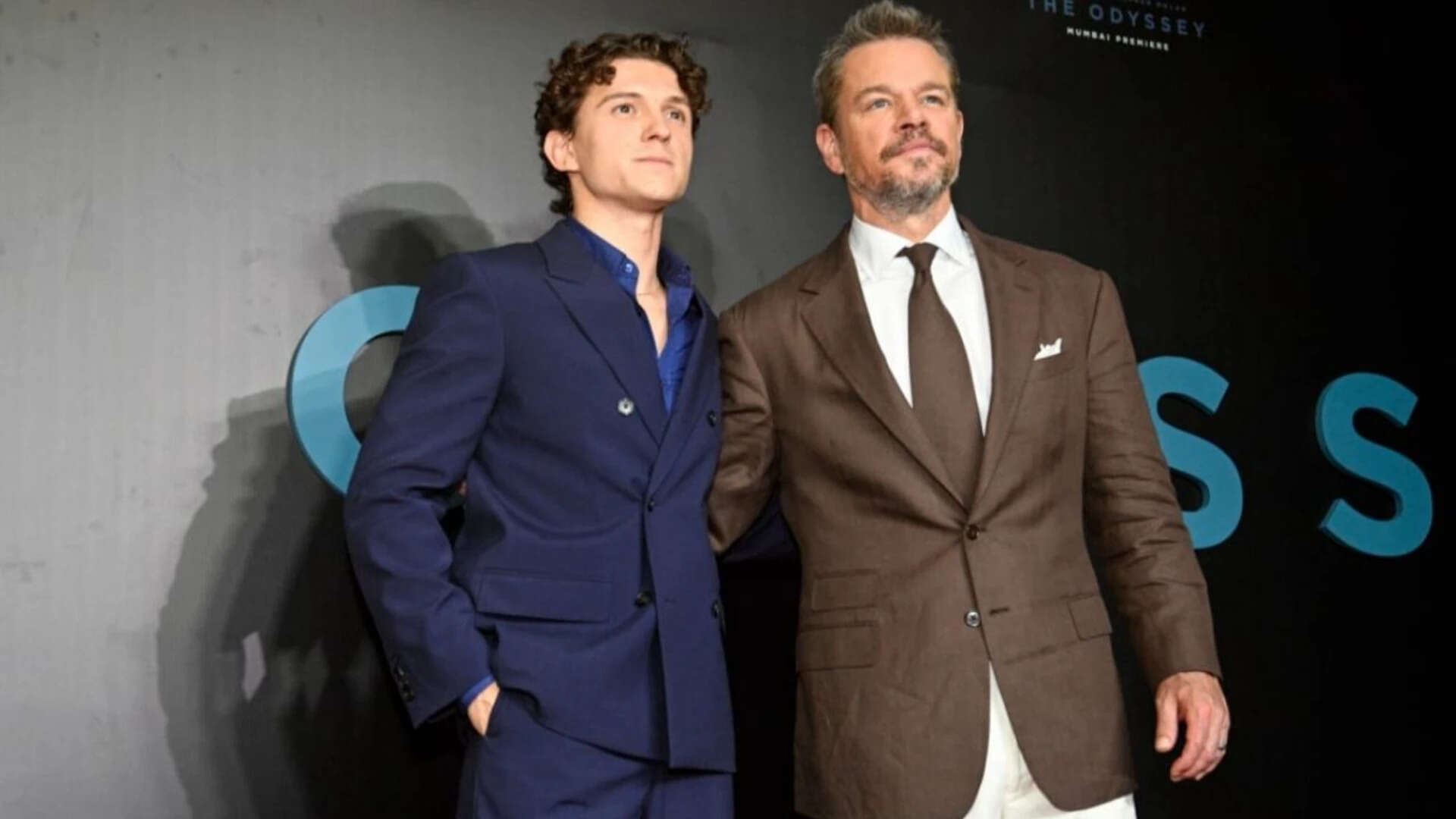 Tom Holland and Matt Damon promote <em>'The Odyssey'</em>​