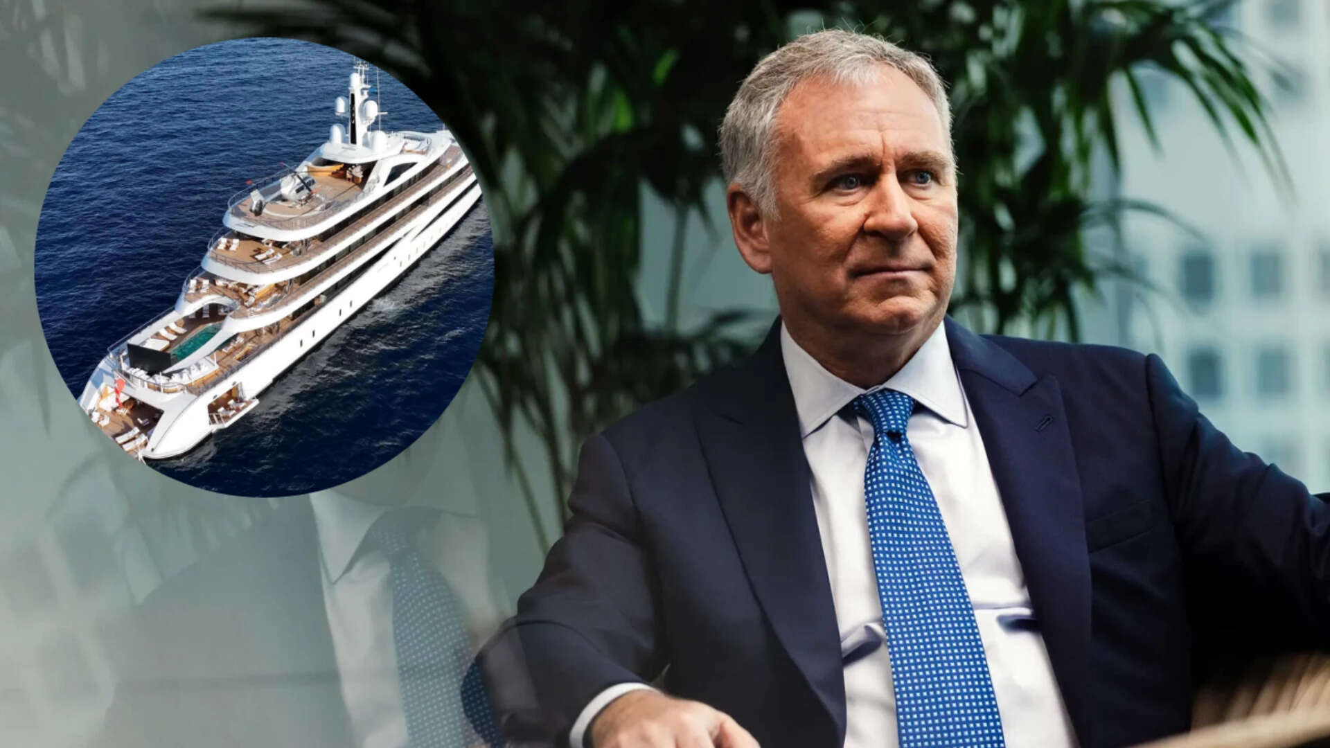 Ken Griffin's $250 million superyacht wouldn't fit at his mansion, so he built a private marina
