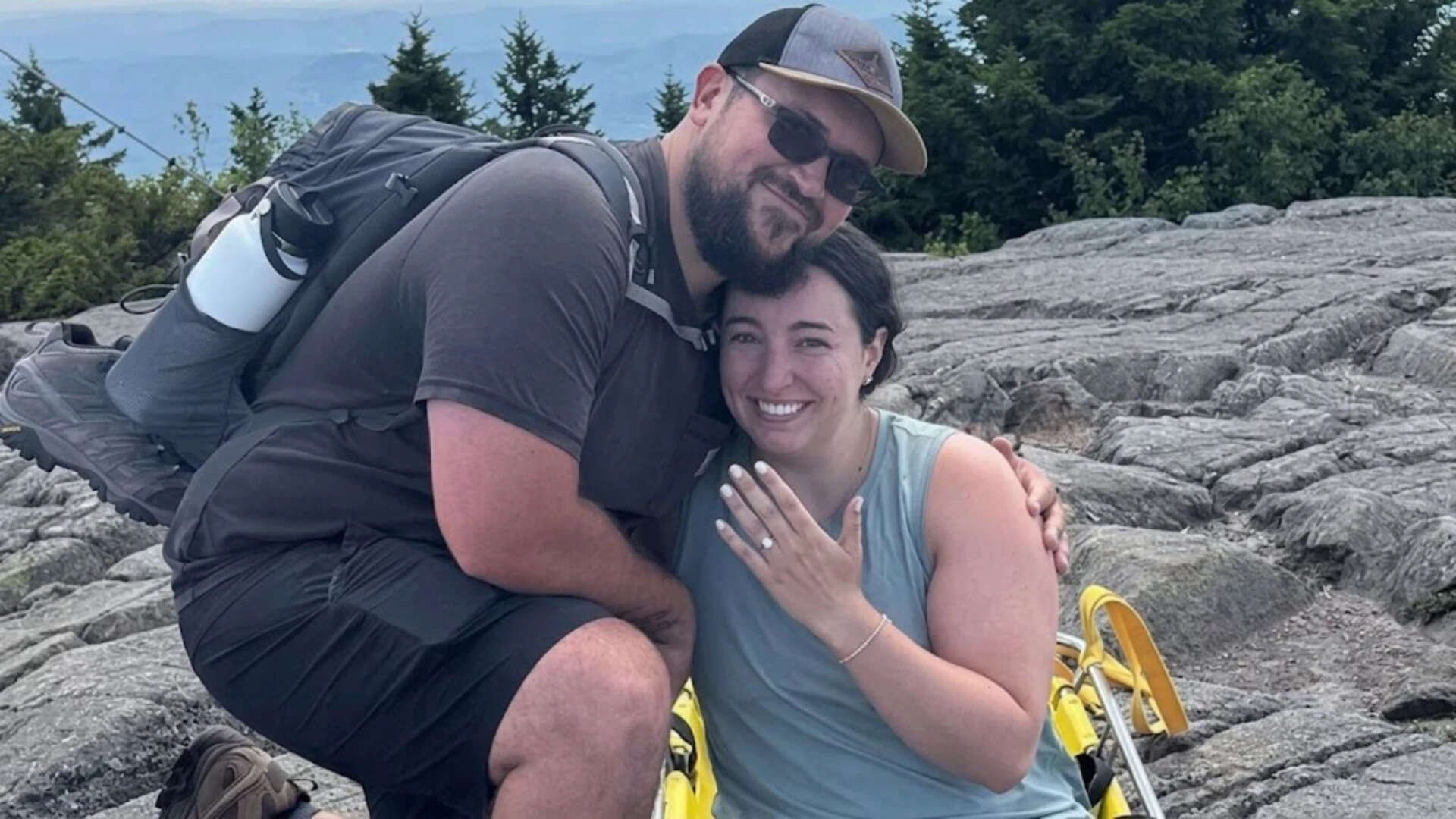 Injured hiker carried down Mount Kearsarge gets surprise proposal