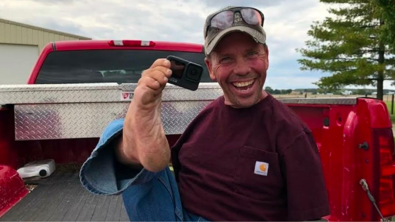 He lost both his arms at age two in a farm accident. Then he taught himself to eat, write, drive tractors, repair machinery and run a 1,300-acre farm using only his feet, building a YouTube following of more than 134,000 subscribers