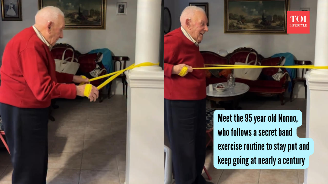 Meet the 95 year old Nonno, who follows a secret band exercise routine to stay put and keep going at nearly a century
