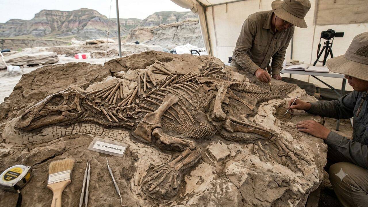 China’s 125-million-year-old dinosaur fossil reveals preserved skin, strange spikes and a previously unknown species