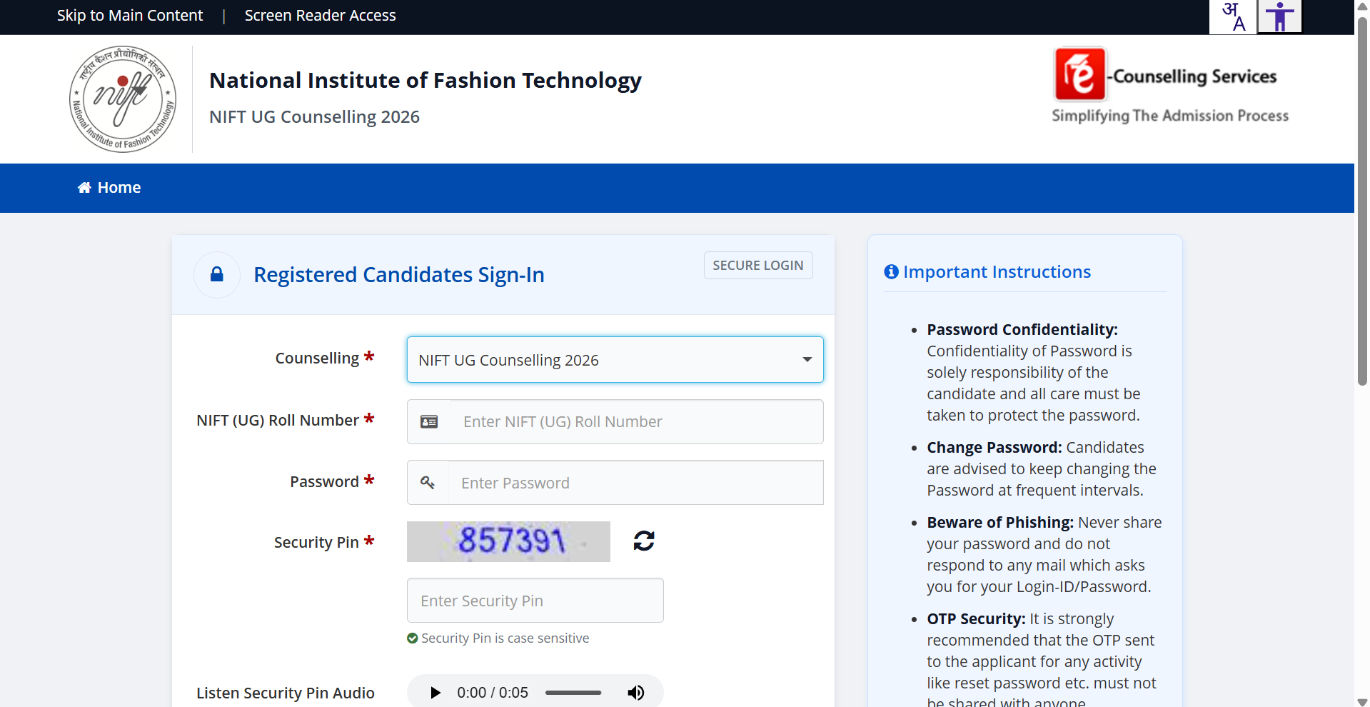 NIFT round 3 seat allotment result 2026 out at nift.admissions.nic.in: Direct link to download here