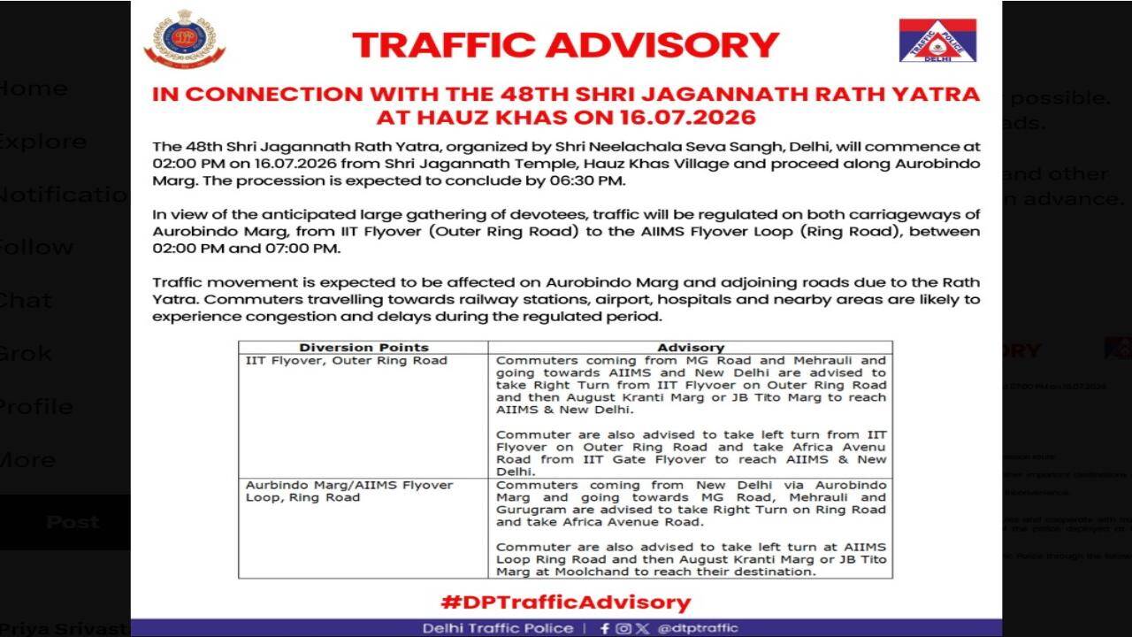 Traffic Advisory