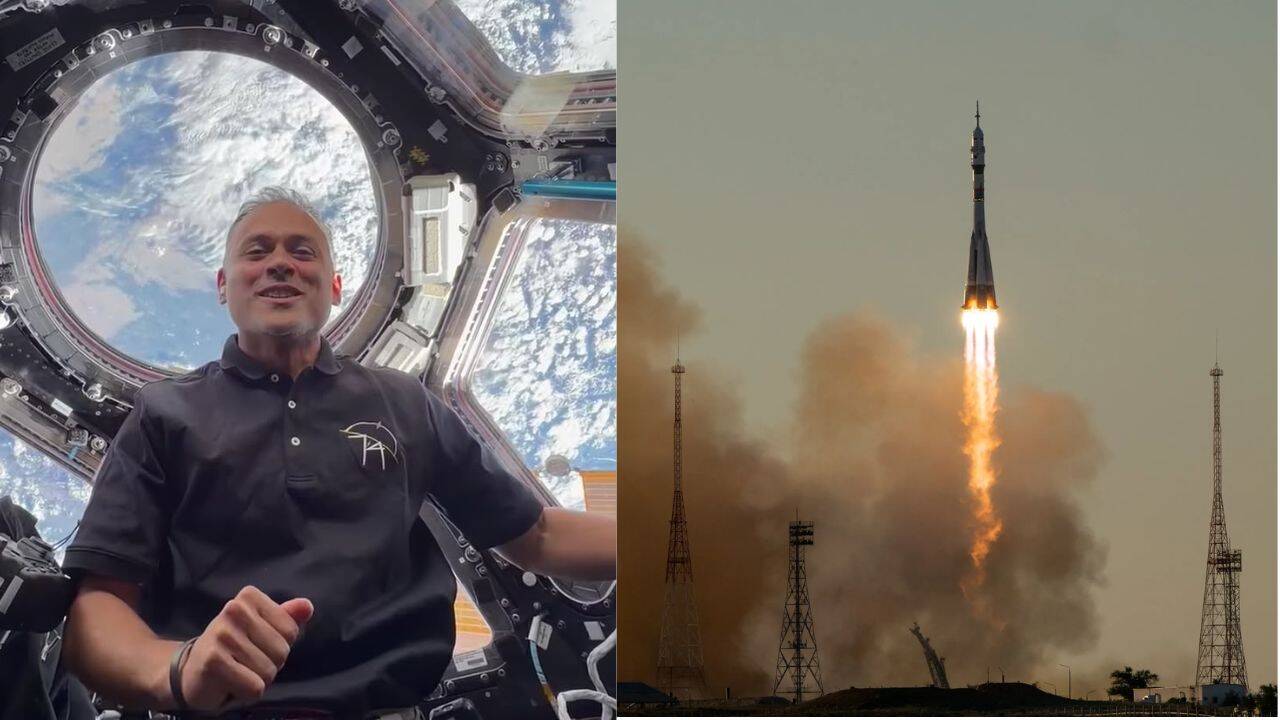 NASA astronaut Anil Menon launches to ISS on Soyuz MS-29