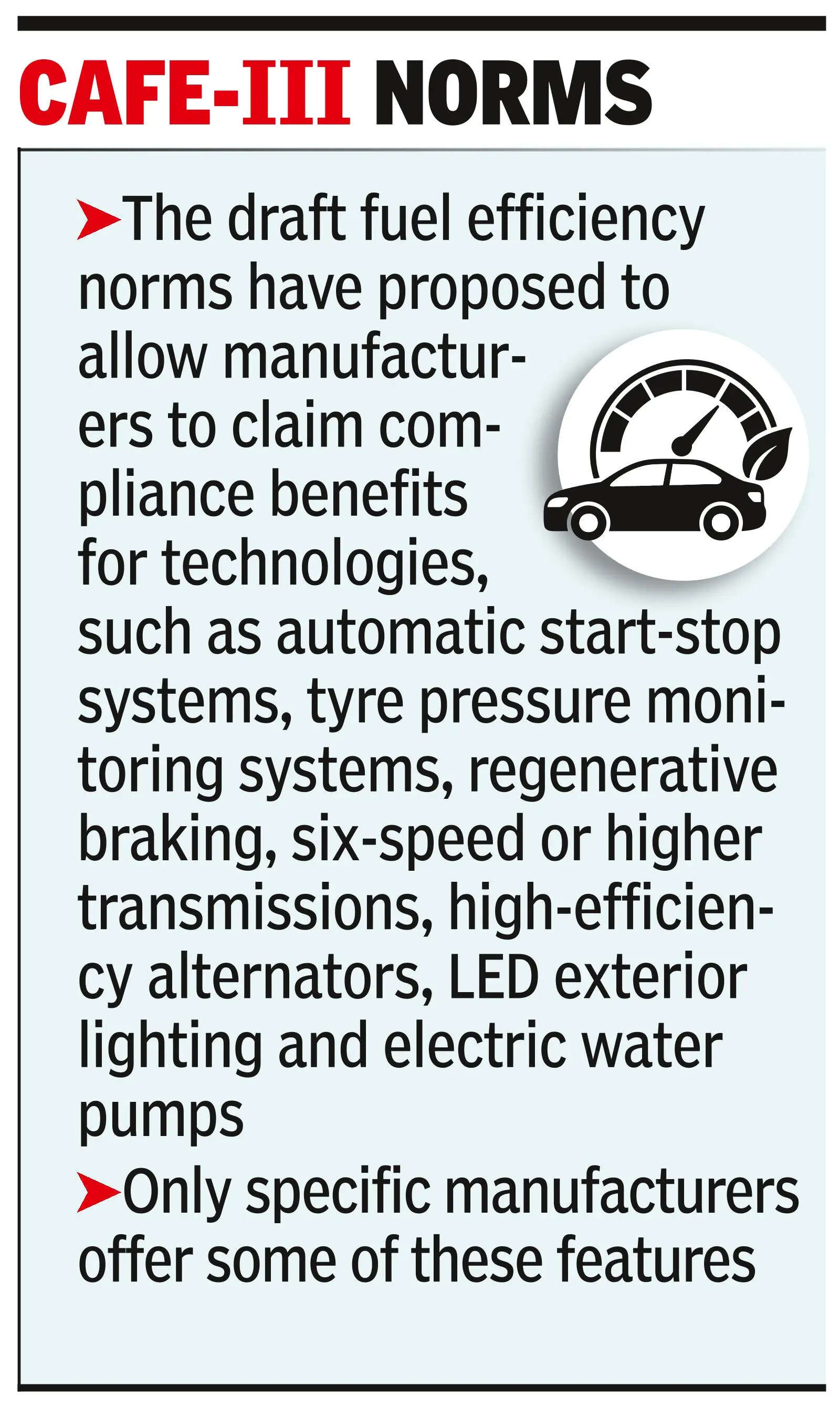 Fuel-saving tech may be rewarded