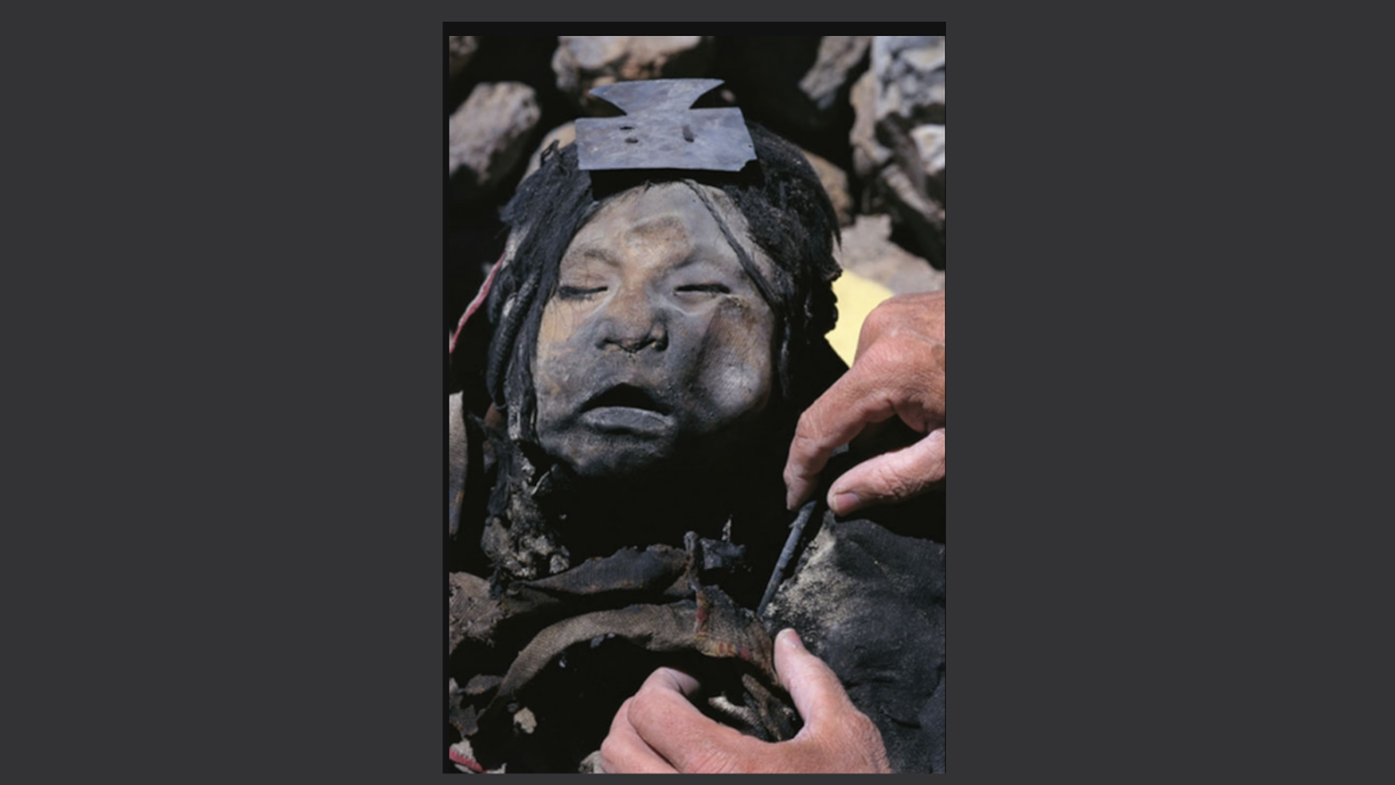 What scientists discovered from the frozen Inca girl