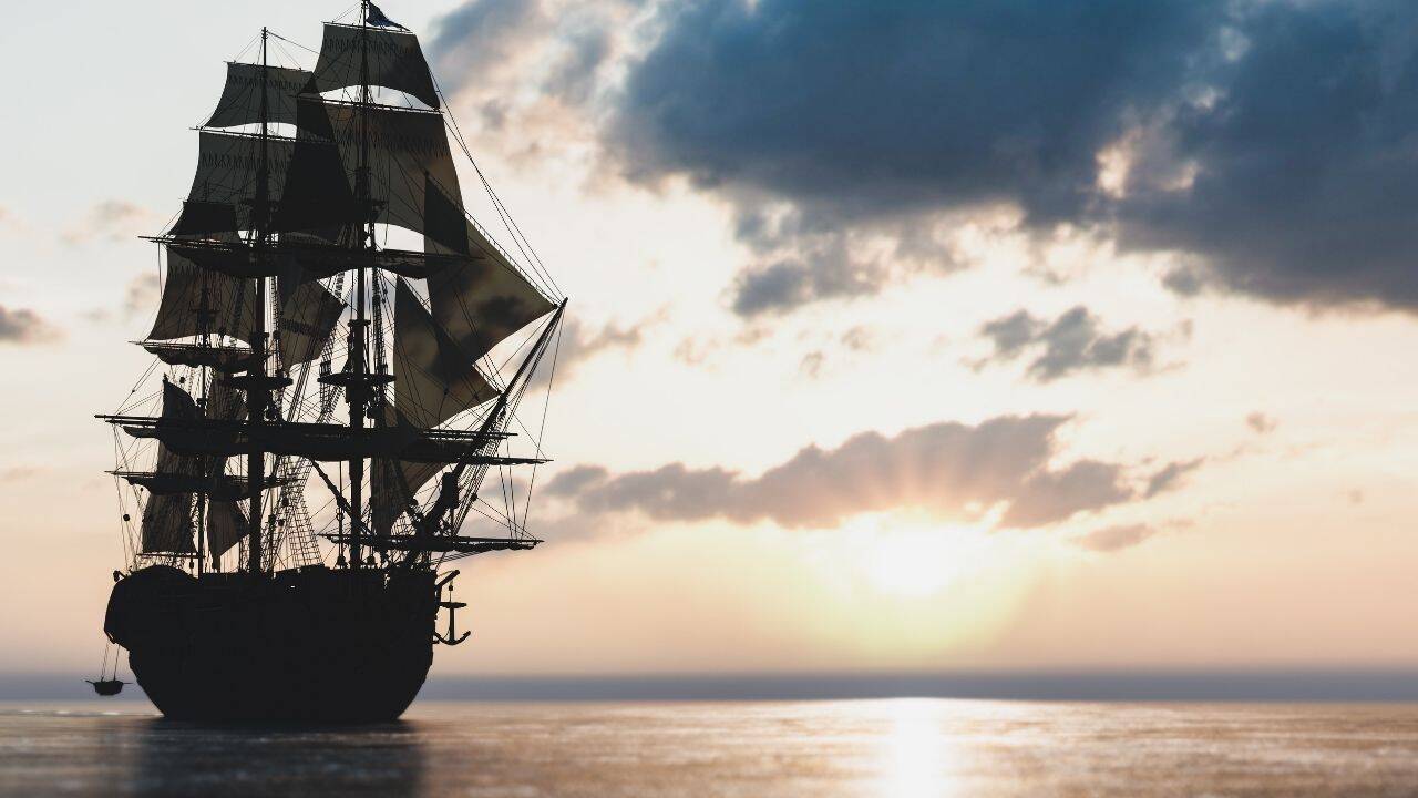 Ship in dark