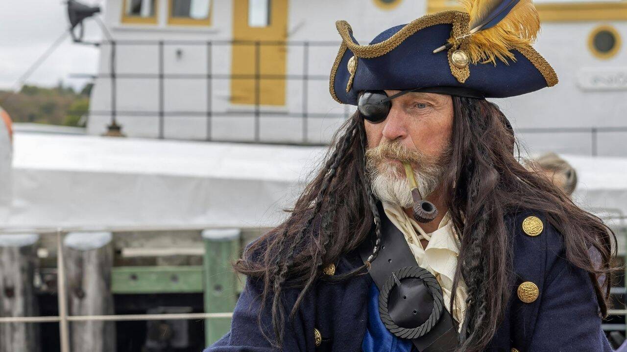 Pirate wearing eye patch