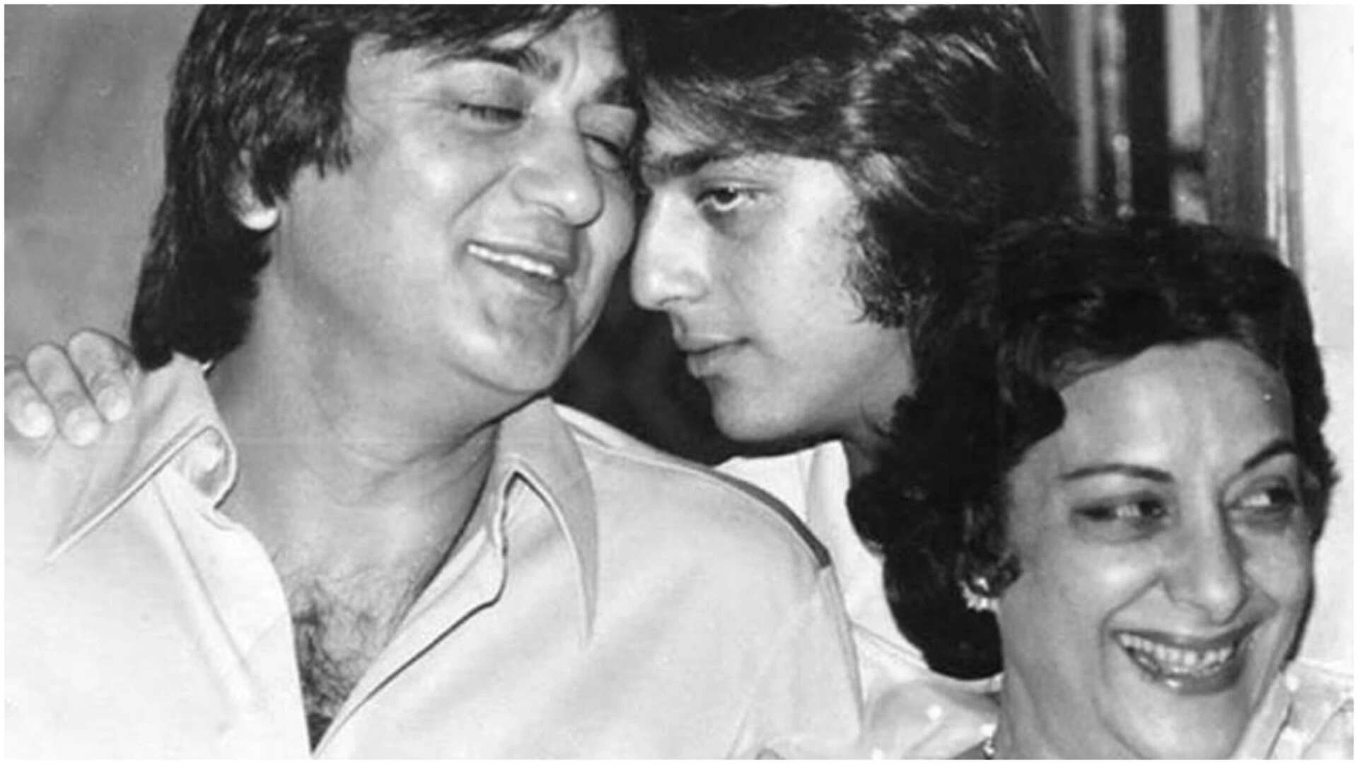 Sanjay Dutt and his parents
