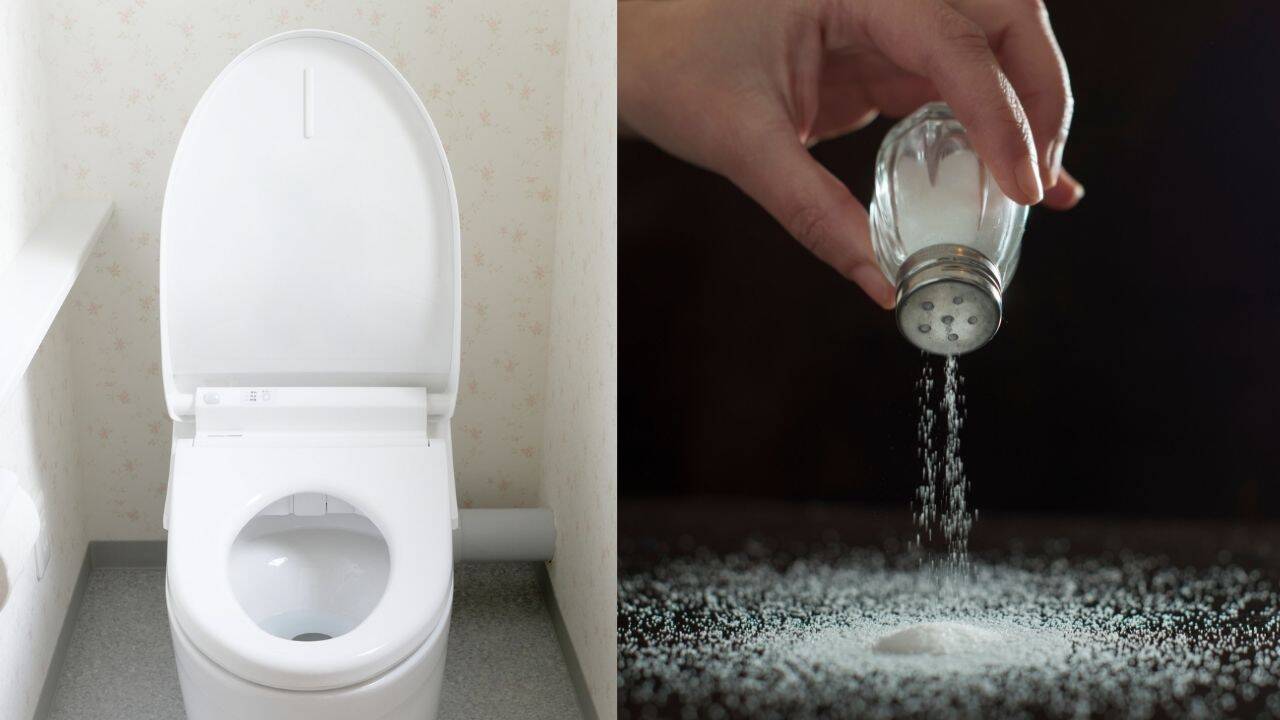 Salt hack for bathroom