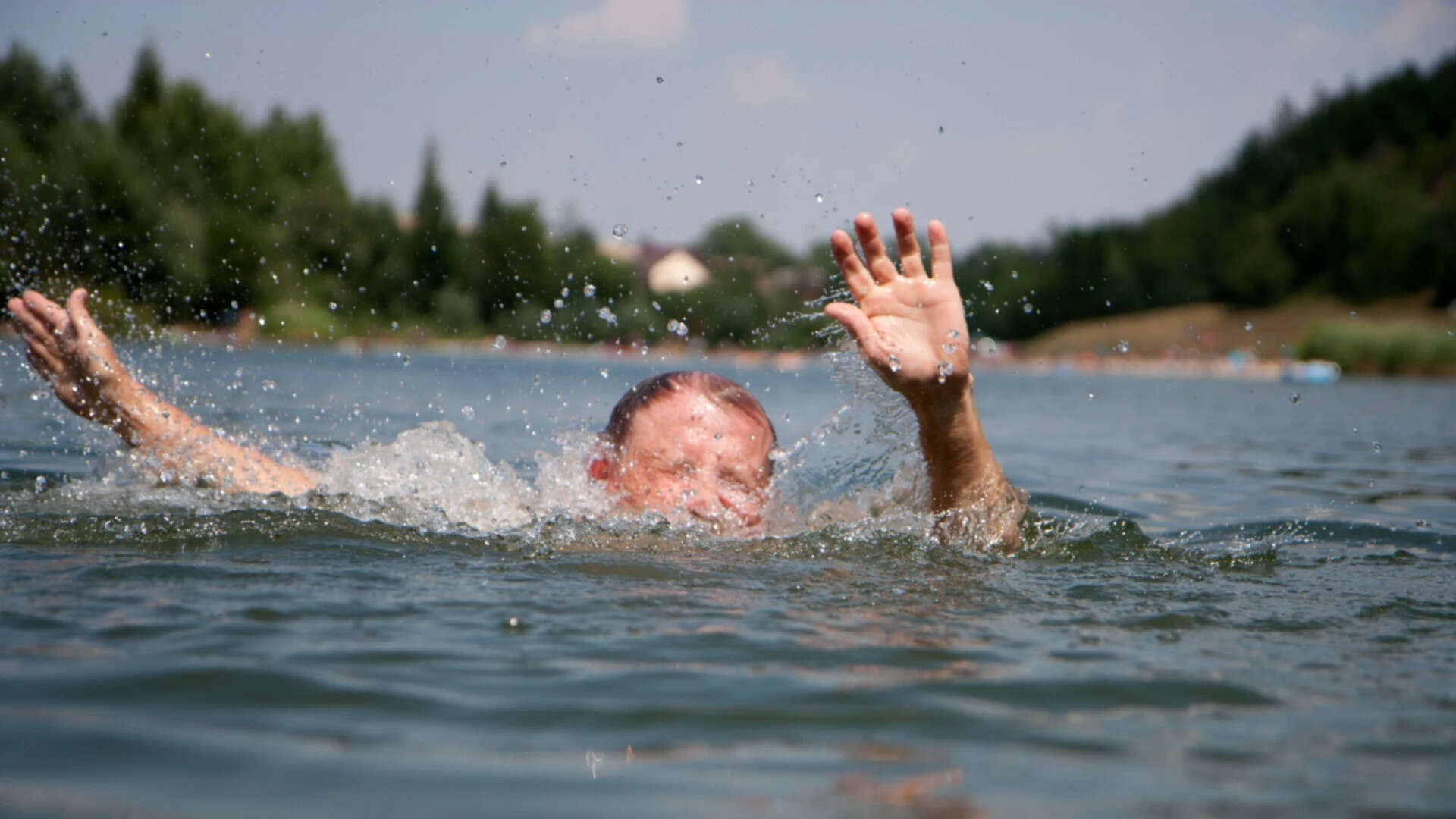 Representative image of a man drowning