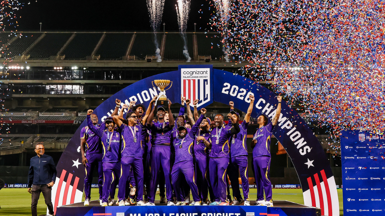 Shah Rukh Khan celebrates LA Knight Riders' maiden MLC title after thrilling final win