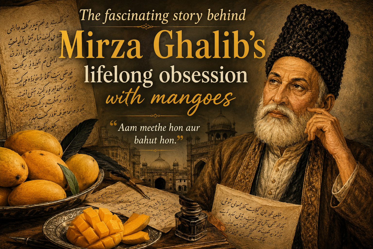 The fascinating story behind Mirza Ghalib's lifelong obsession with mangoes