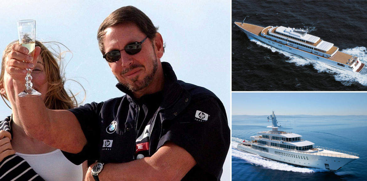 billionaire Larry Ellison commissioned $400 million Rising Sun yacht in 2007. -