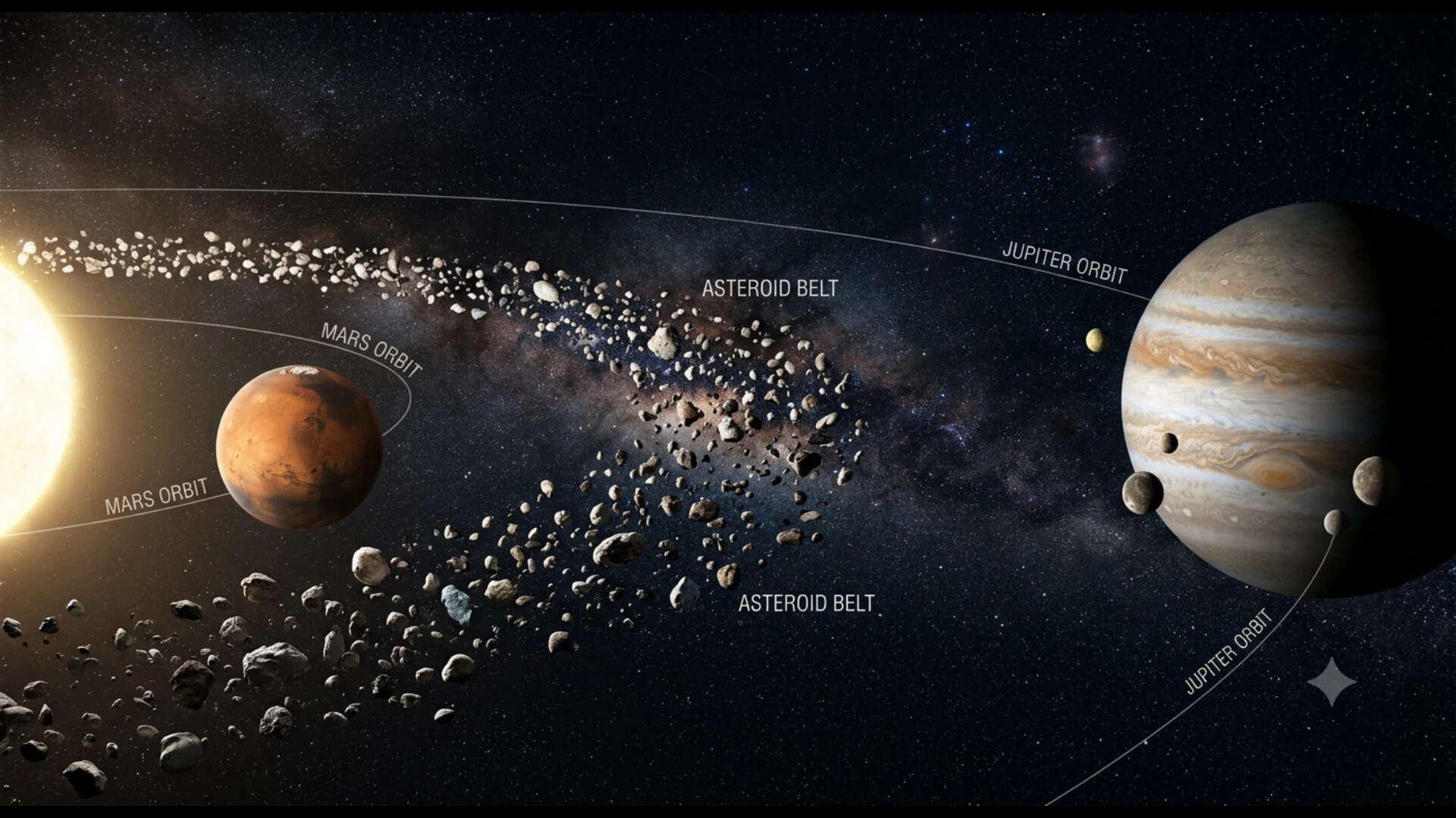 Scientists believe the collision occurred in the main asteroid belt, the region between Mars and Jupiter where millions of asteroids orbit the sun. (representational image) .