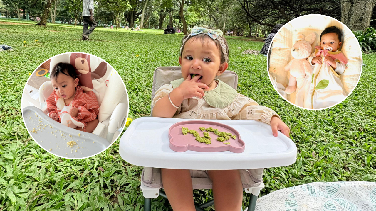 Akira enjoying her day like any other toddler does.