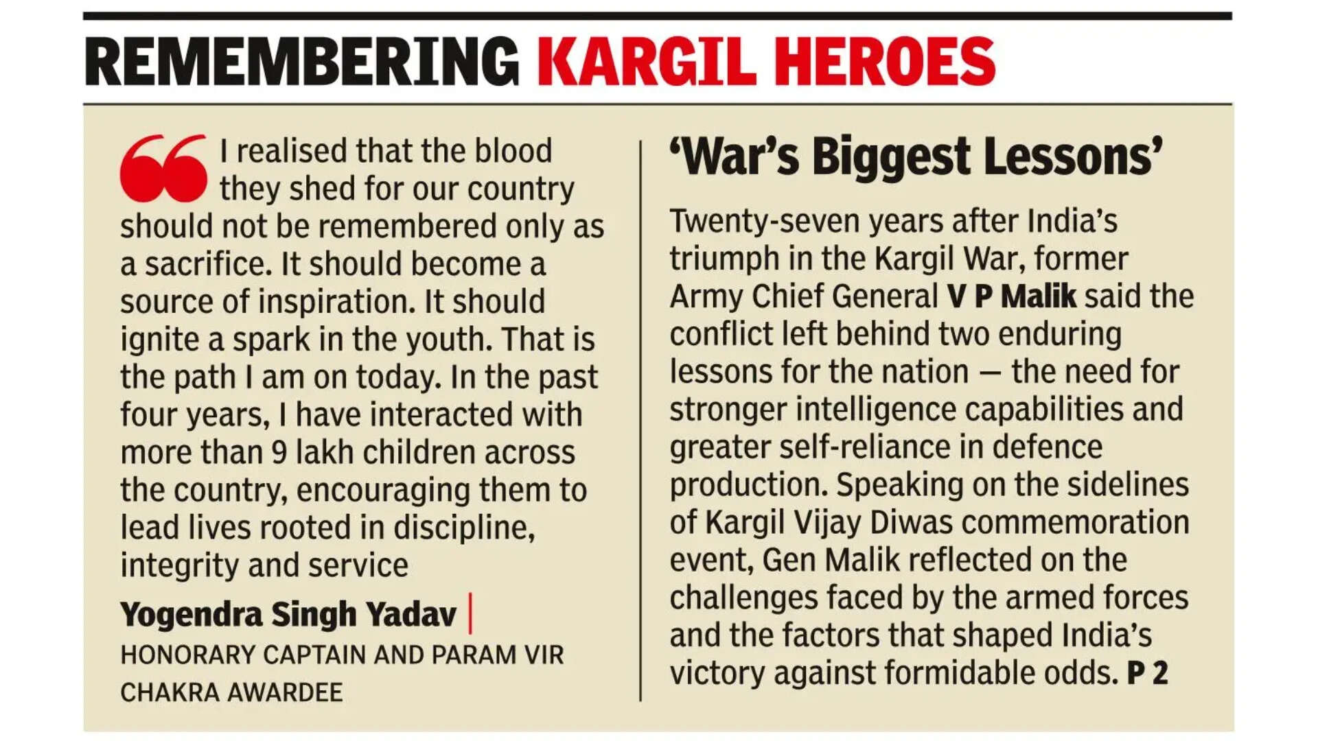 Remembering Kargil heroes