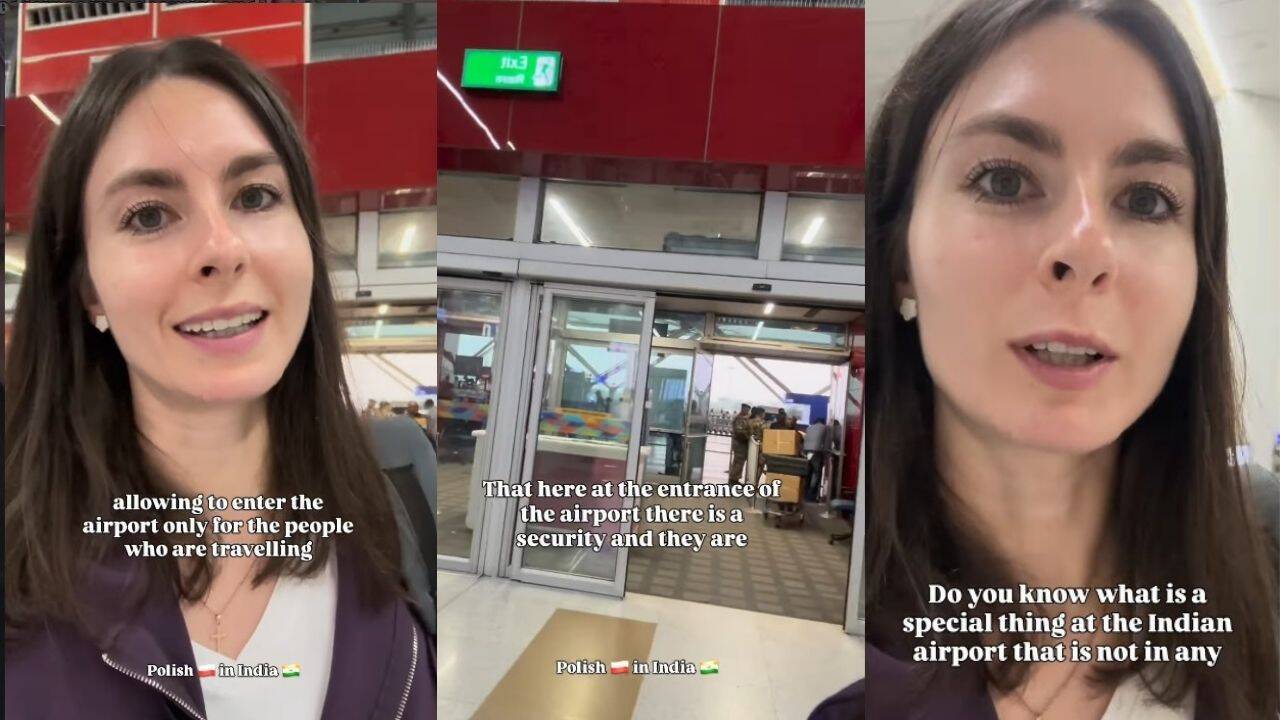 A foreign tourist explains the difference between Indian and other international airports, "They are allowing people to enter who are..."