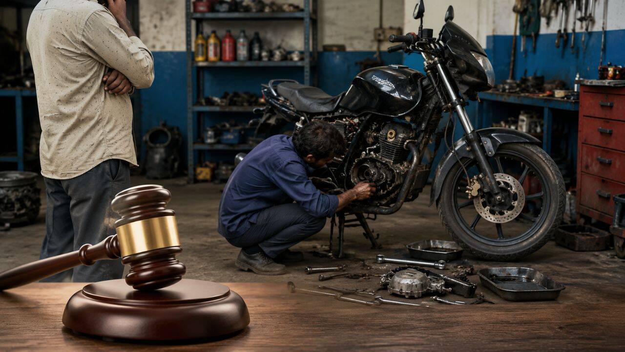 Bike mechanic’s faulty repair damaged man’s motorcycle; consumer court awards Rs 66,000