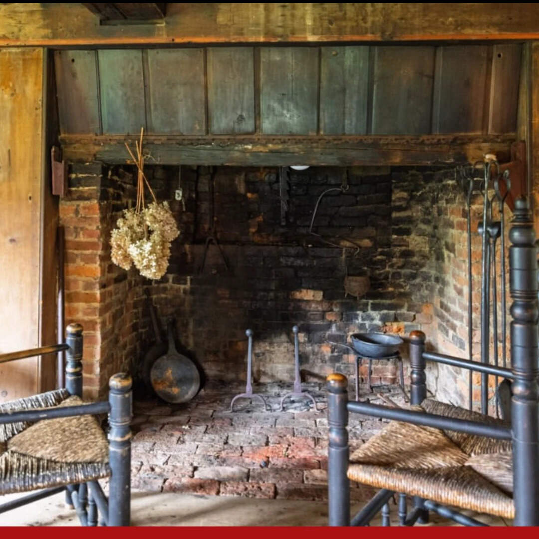 Fire place at the William Haskell House. Photo credit: instagram/@thewilliamhaskellhouse