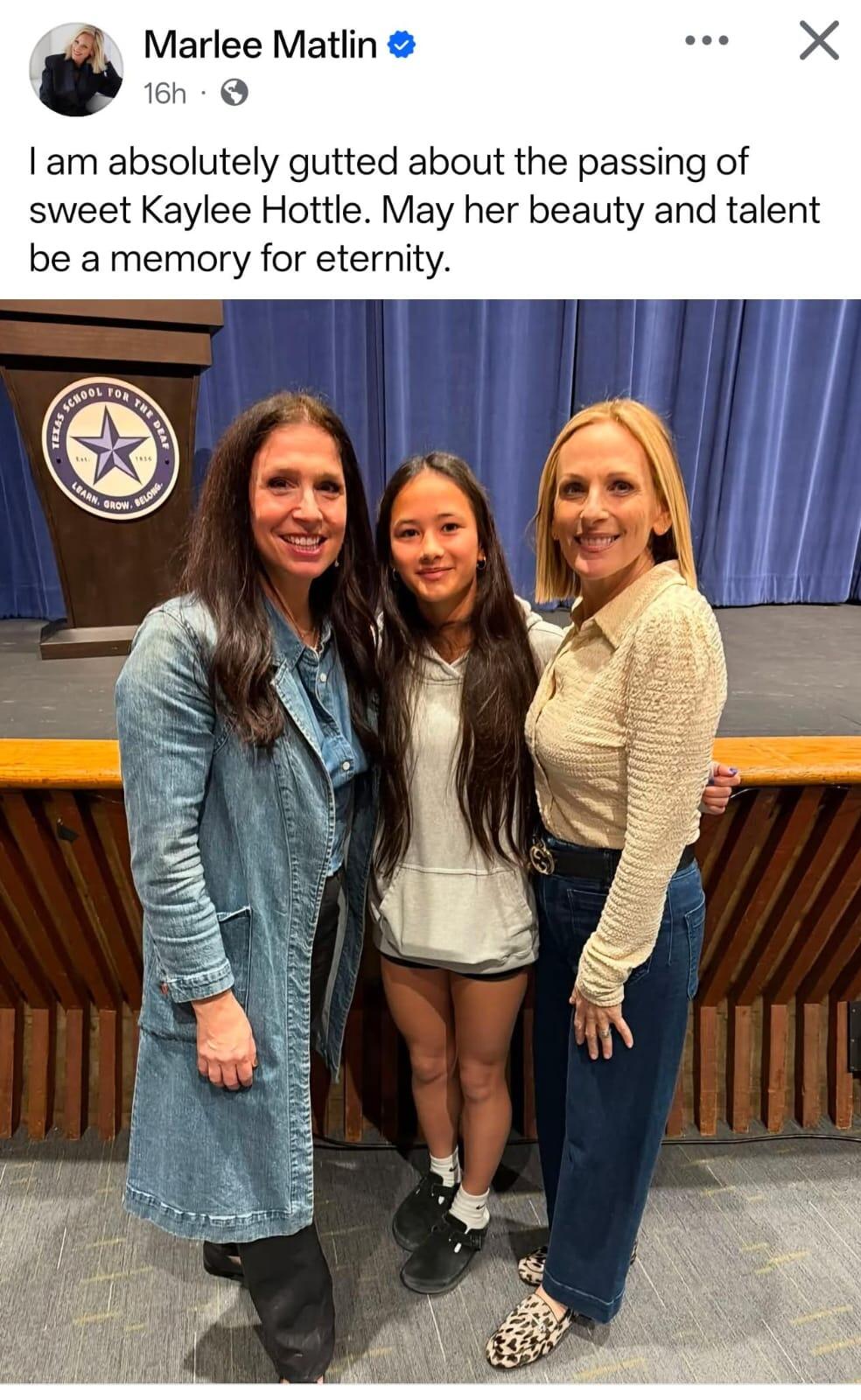 Marlee Martin's tribute