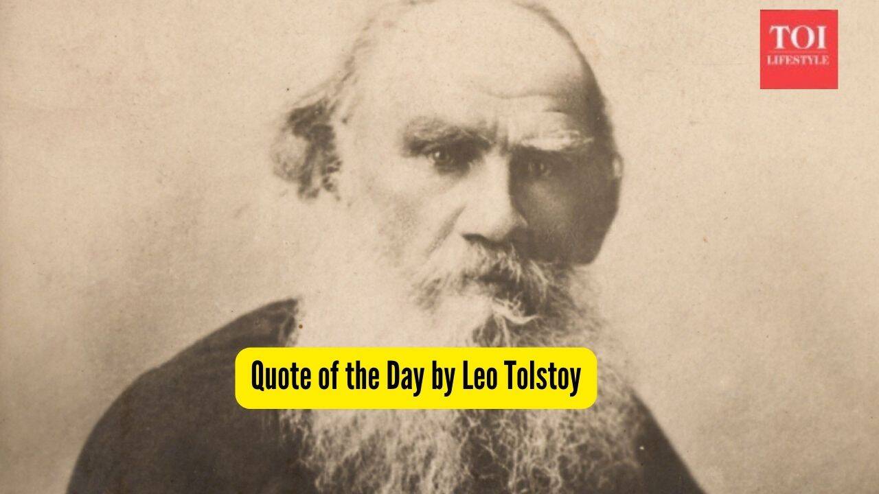 Quote of the Day by Leo Tolstoy, "If you make it a habit not to blame others, you will feel the growth of the ability love in..."