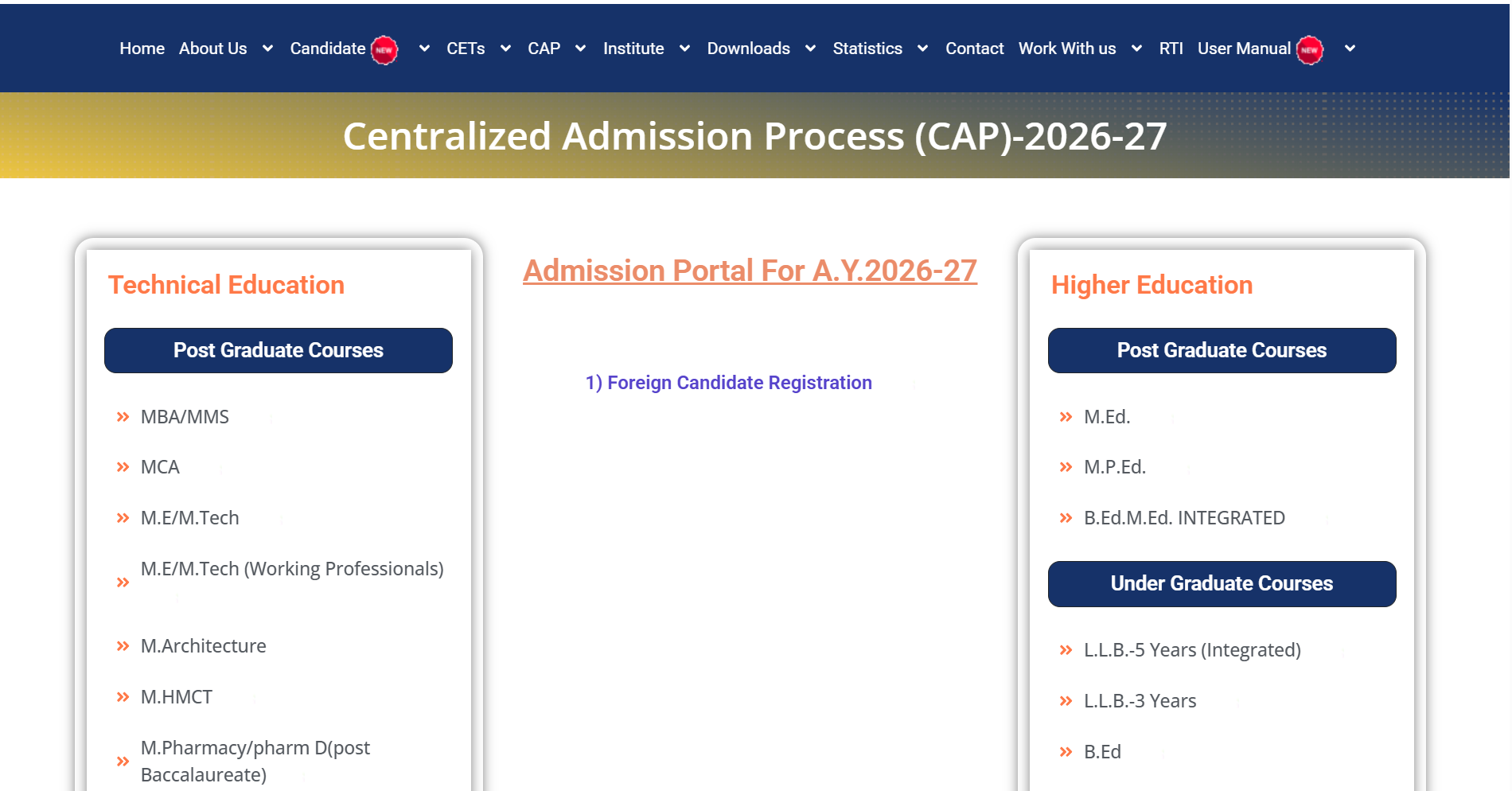 MHT CET merit list 2026 released at cetcell.mahacet.org: Direct link to downoad here