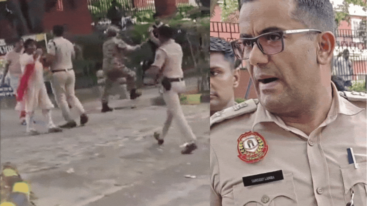 ‘Assaulted protesters, grabbed Geetanjali Wangchuk’s hair’: CJP demands ADCP Sandeep Lamba’s suspension after viral slap video