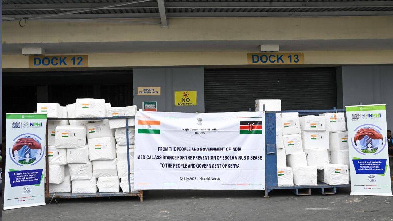 India Transfers 4.5 Tonnes of Medical Supplies to Kenya for Ebola Preparedness